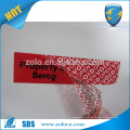 Alibaba Express China PET Customized Logo Sicherheit Typ Shenzhen ZOLO Anti-Diebstahl-Klebe-Aufkleber